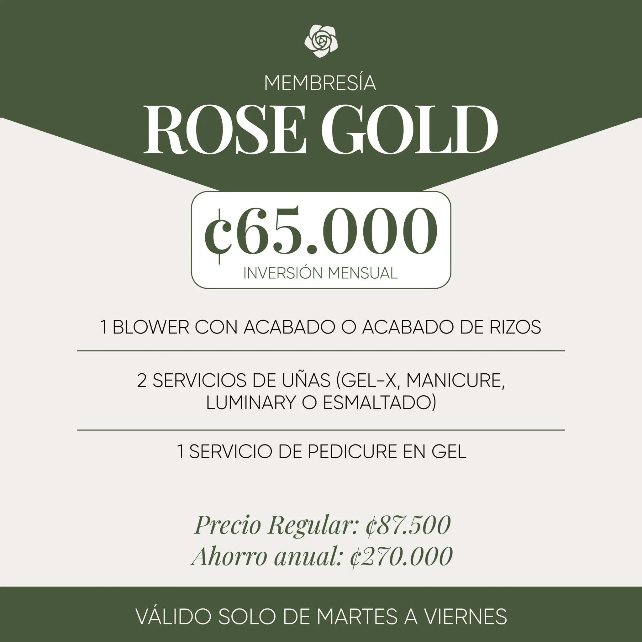 Membresía Rose Gold