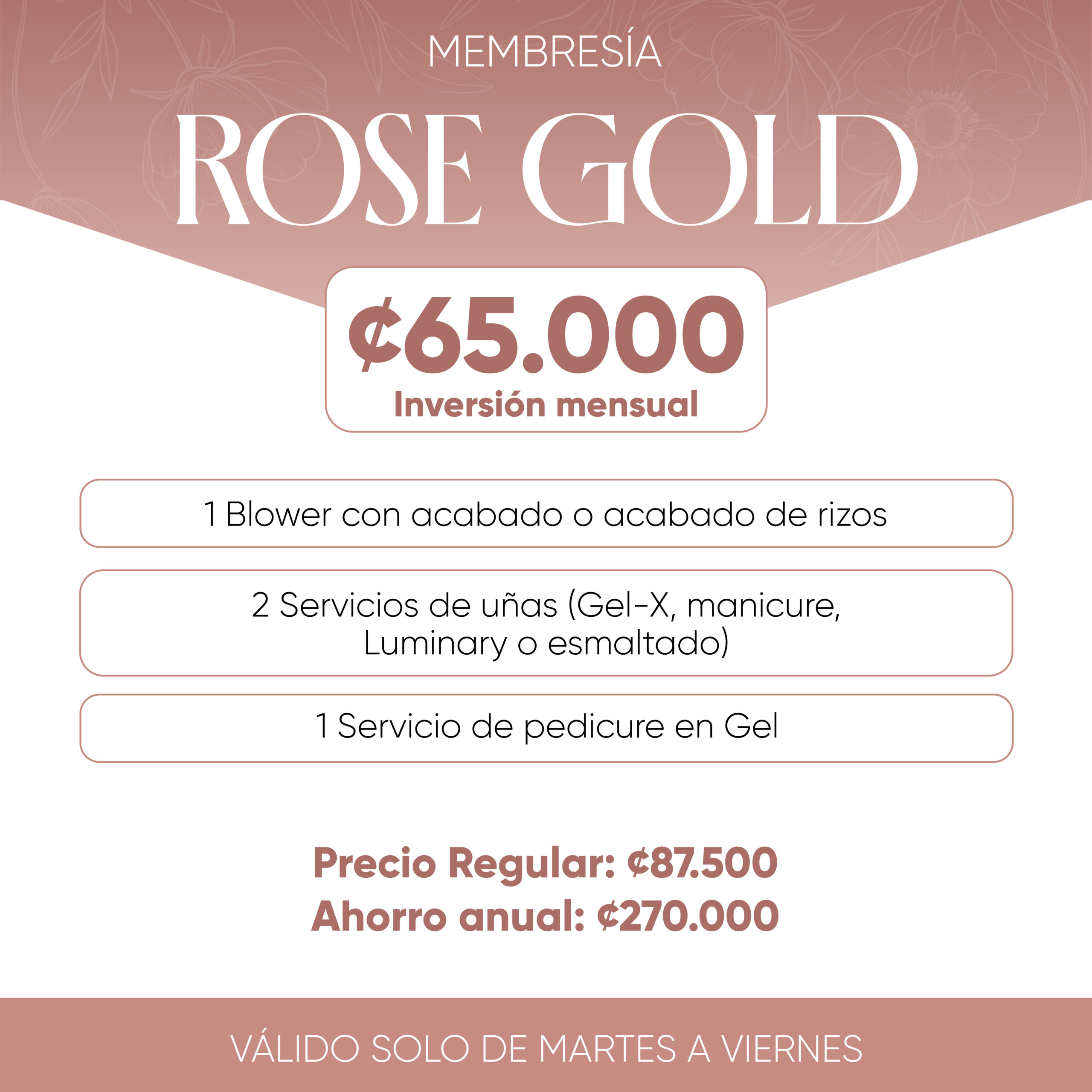 nuevo membresias 2026_GR Membresía Rose Gold - Imagen 1